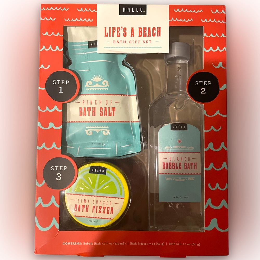 Hallu Life’s A Beach Bath Gift Set